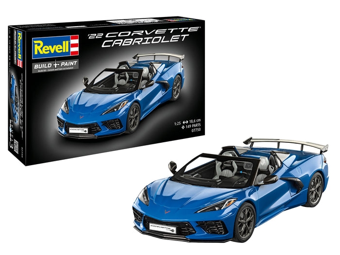 Revell 07750 Corvette C8 Cabriolet 1:25 modelbouwkit - Revell - 07750 ...