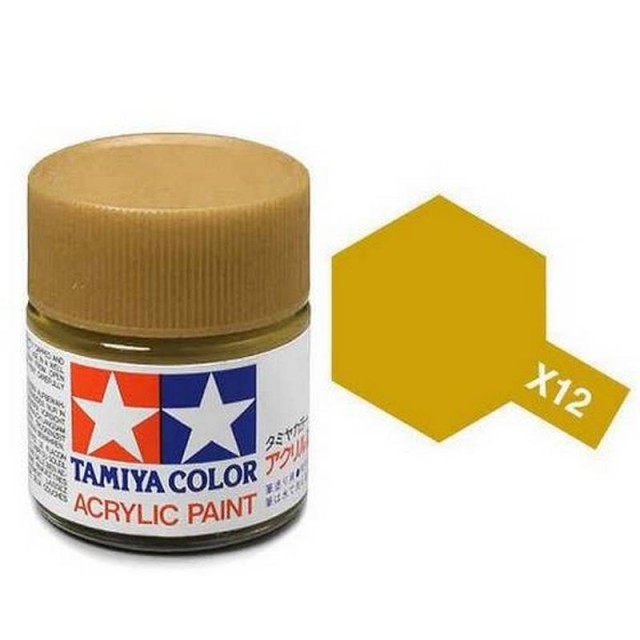 TAMIYA 81031 X-31 Titanium Gold brillant 23 ml Peinture de peinture pour modélisme en plastique, modélisme et accessoires de bricolage Couleur pour le